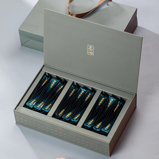 高端岩茶茶叶包装盒空礼盒定制三两装长泡袋肉桂大红袍小罐茶空盒