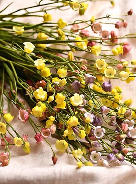 仿真花铃兰花塑料果风铃草婚庆手捧花假花花卉家居客厅插花摆件花
