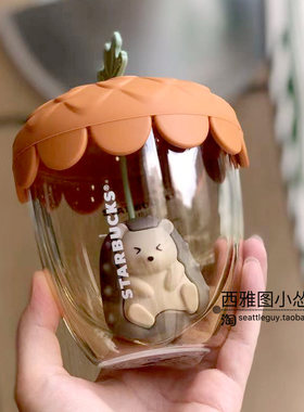 中秋节茶漏双层玻璃星巴克杯子
