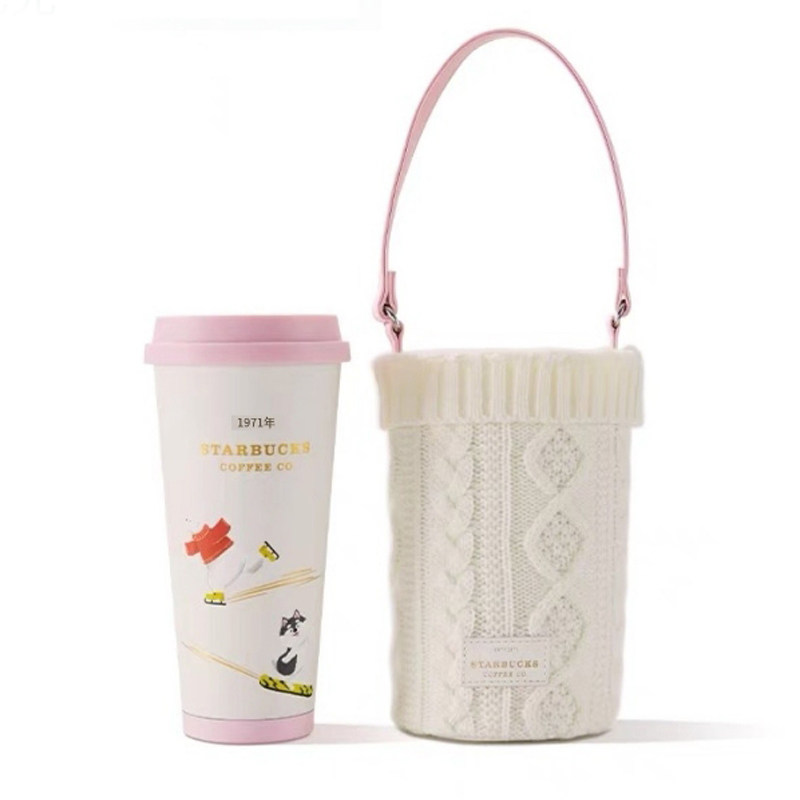 星巴克萌宠不锈钢保温杯500ml