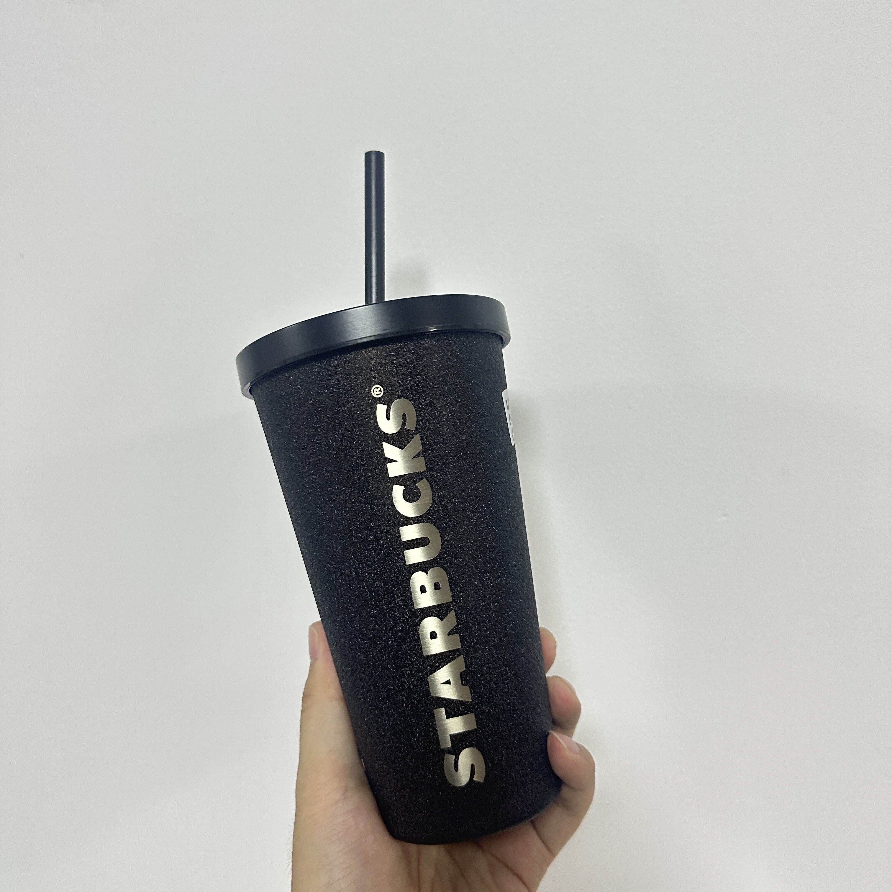 星巴克杯子#025 【瑕疵特价】咖啡宝藏经典黑金550ml不锈钢吸管杯