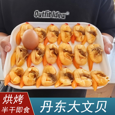 丹东东港半干大文贝干文贝肉大黄蚬子干无沙即食海鲜干货蛤蜊肉