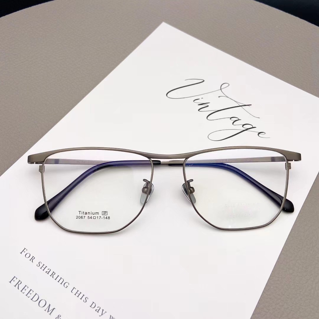 商务眼镜男痞帅高级感纯钛超轻方框可配度数斯文败类近视眼睛镜架,ZIPPO/瑞士军刀/眼镜,眼镜架,淘宝优惠券,粉丝福利购,淘宝优惠卷