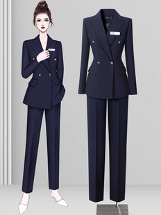 女职业正装 套装 通勤气质物业经理4s店销售工作服 场合面试西装 正式