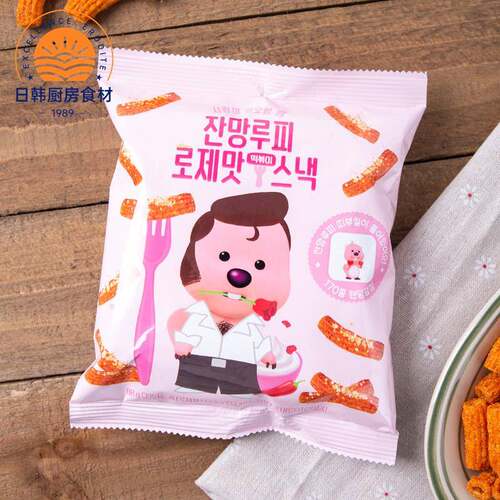韩国进口啵乐乐loopy露比芝士奶油麻辣味年糕状脆条膨化追剧零食