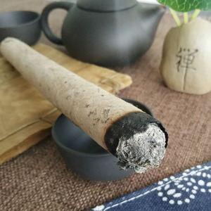 纯手工石臼三年陈艾条古法纯艾灸柱熏非同仁堂桑皮纸家用1.8厘米