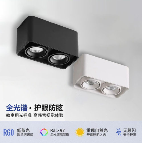 明装LED斗胆射灯全铝可调角度