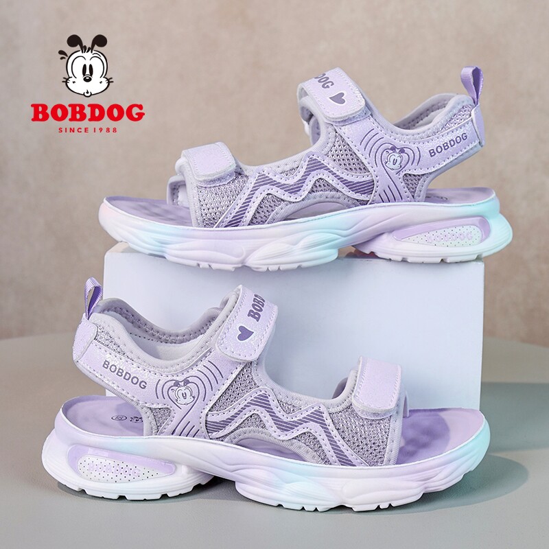 巴布豆女童凉鞋夏季新款女孩可爱公主凉鞋中大童软底透气运动凉鞋