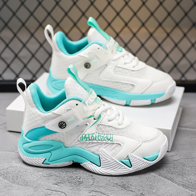 男童篮球鞋2026春秋新款儿童专业训练球鞋透气男孩防滑耐磨运动鞋