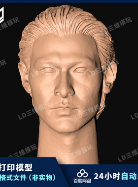 赌神刘德华头雕 刀仔 3D打印图纸 高精手办打印素材 STL模型文件