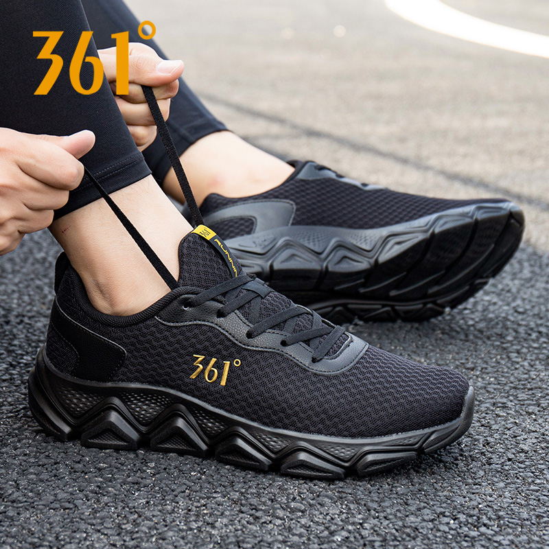 361跑步鞋男透气网面休闲老爹鞋