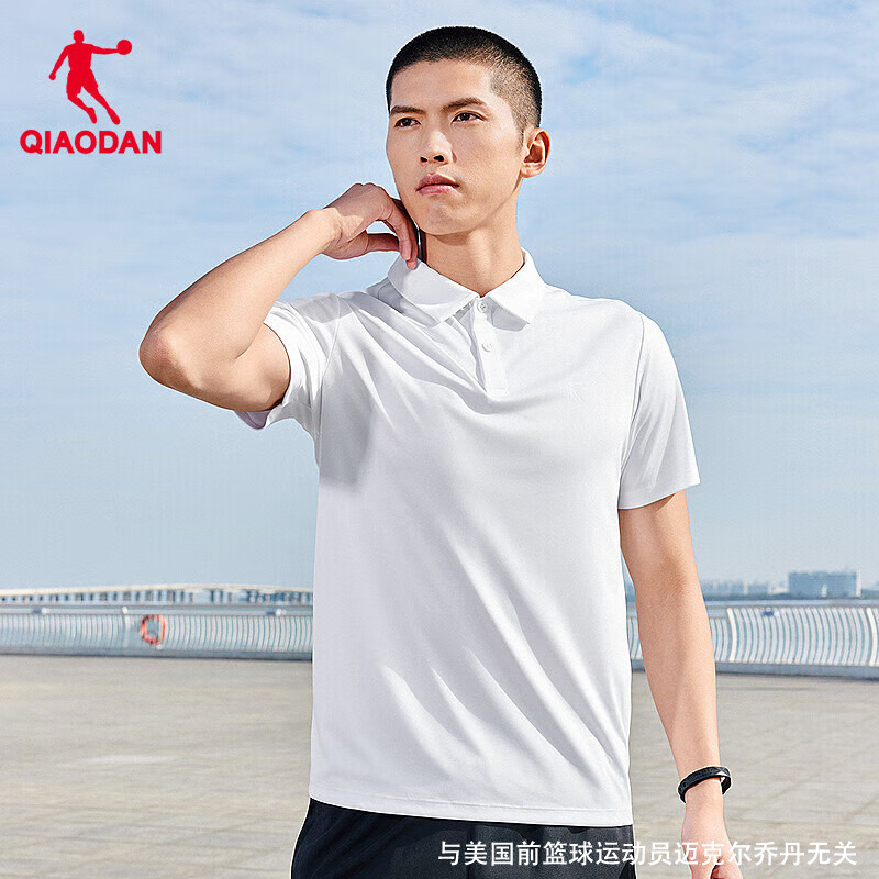 乔丹短袖T恤男冬季新款半袖t翻领速干polo衫宽松男士休闲运动上衣