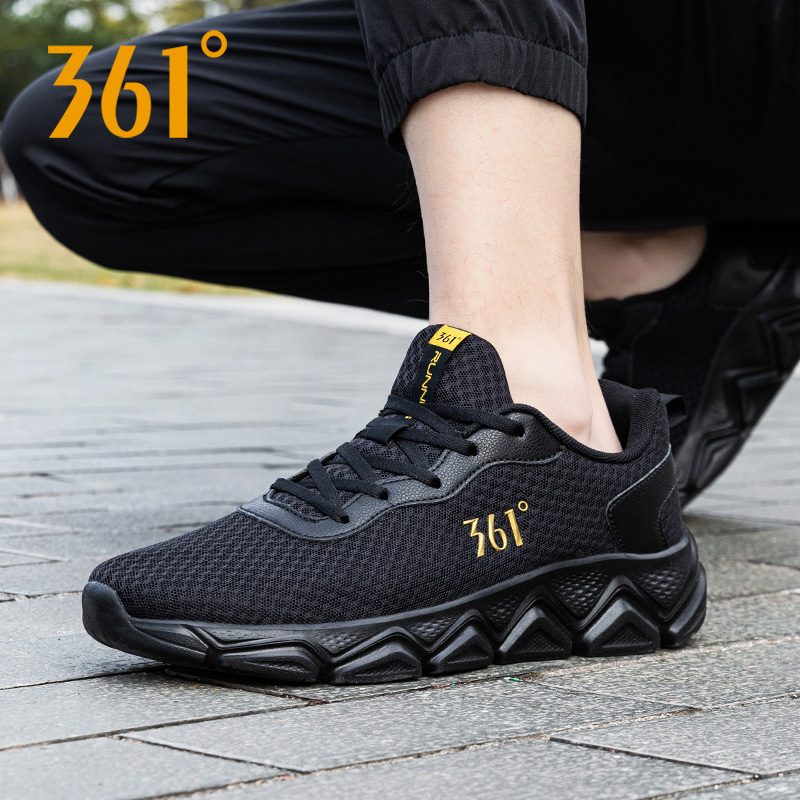 361跑步鞋男透气网面休闲老爹鞋