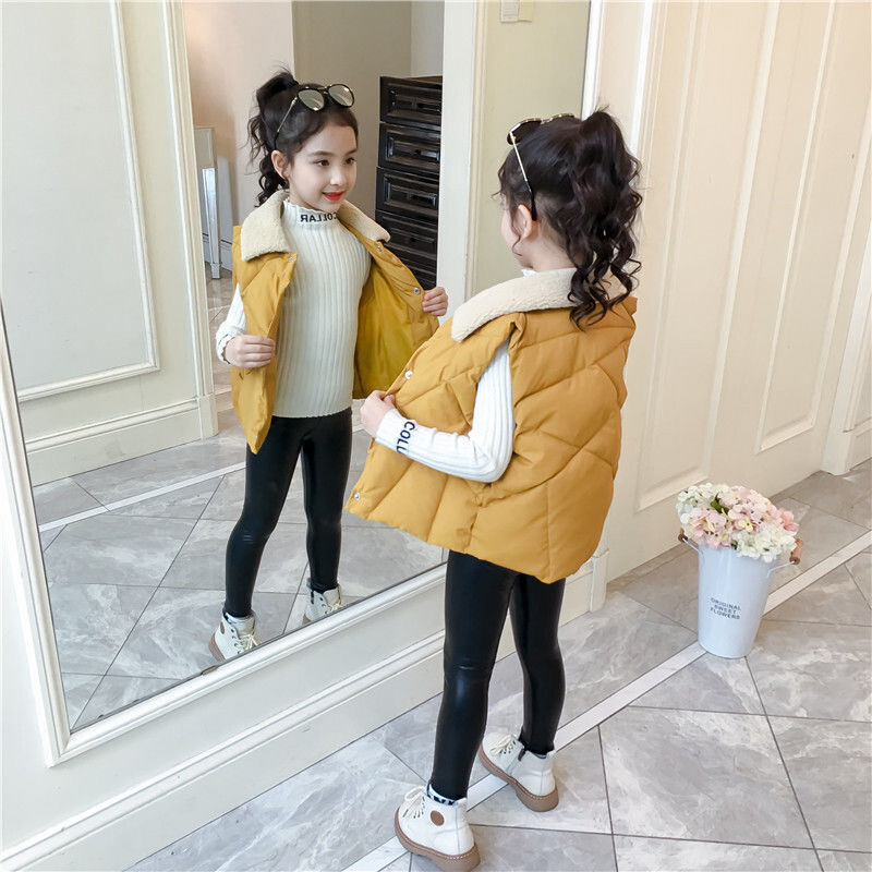 女童羽绒棉背心洋气秋冬款