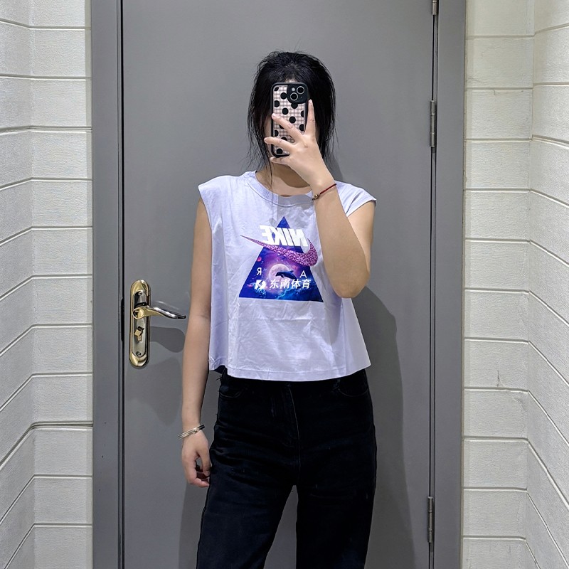 耐克Nike女子T恤夏无袖运动透气