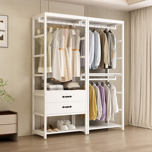 货架衣柜自制步入式衣帽间