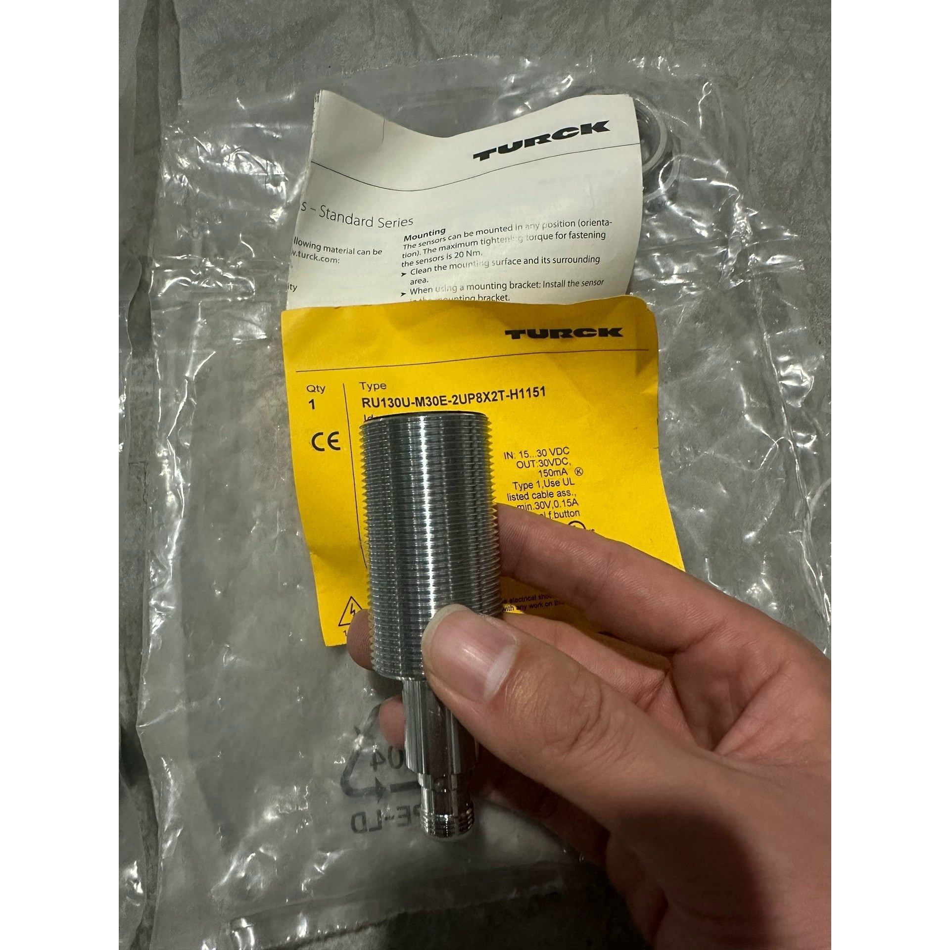 TURCK/图尔克1610038 RU130U-M30E-2UP8X2T-H1151 超声波传感器