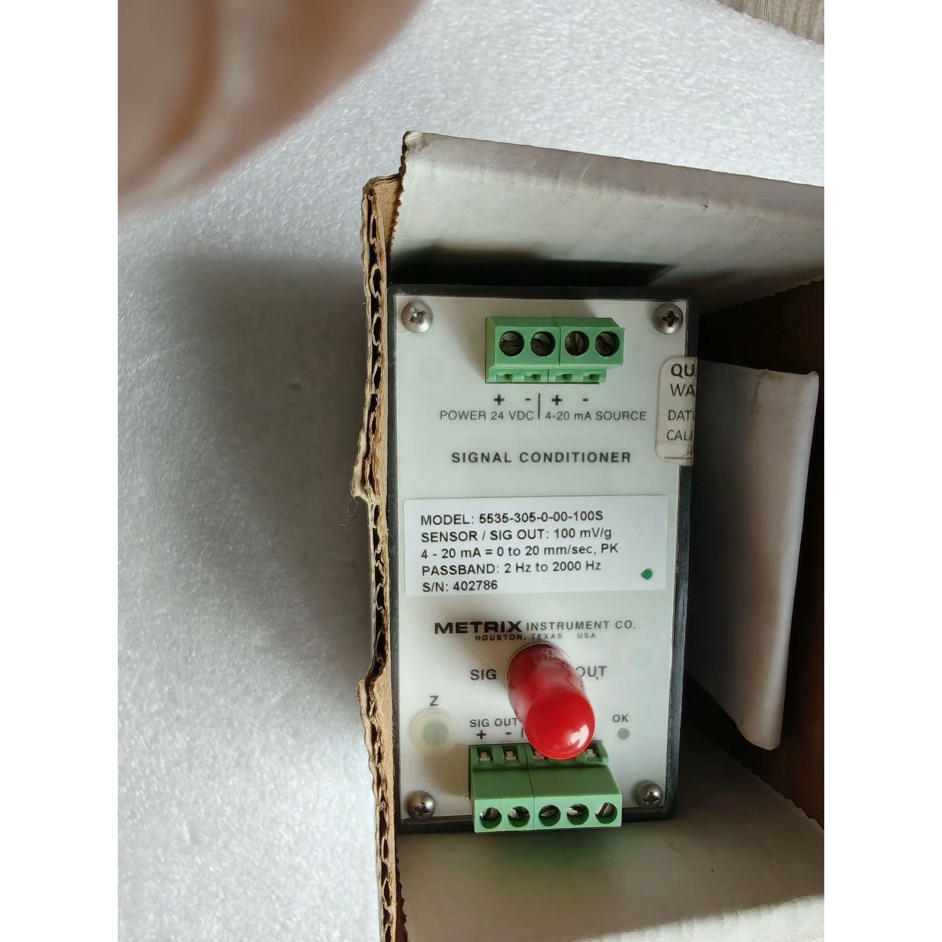 METRIX 5535-305-0-00-100S 8200-003传感器 议价