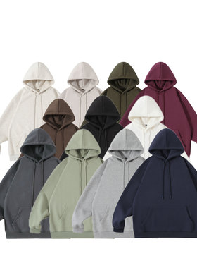 RUIIENRS x ROPUCHA 2024 秋季日系潮流连帽休闲420克重卫衣FW777