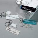 一言原创意识碎片钥匙扣包挂饰亚克力双层诗歌挂件文艺礼物创意