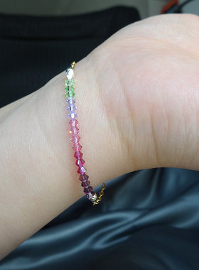 野蔷薇奥地利水晶手链女时尚