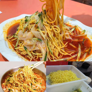 连云港凉皮凉面灌云小吃糖醋口味凉皮凉面搭配调料小吃秘制