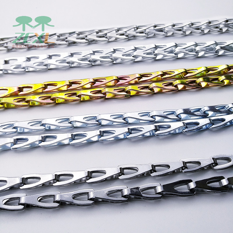 铁皮冲压链加厚铁皮吊链DIY饰品配件广告牌吊链镀锌铁链包包链条