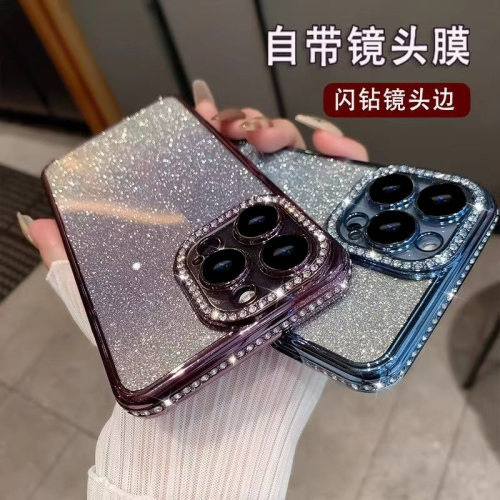 奢华适用vivo S17pro闪钻S16手机壳Y33s高端Y33T国际版Y35 Y37 Y56 Y36C Y36T V27 V29Pro保护壳硅胶撞色diy