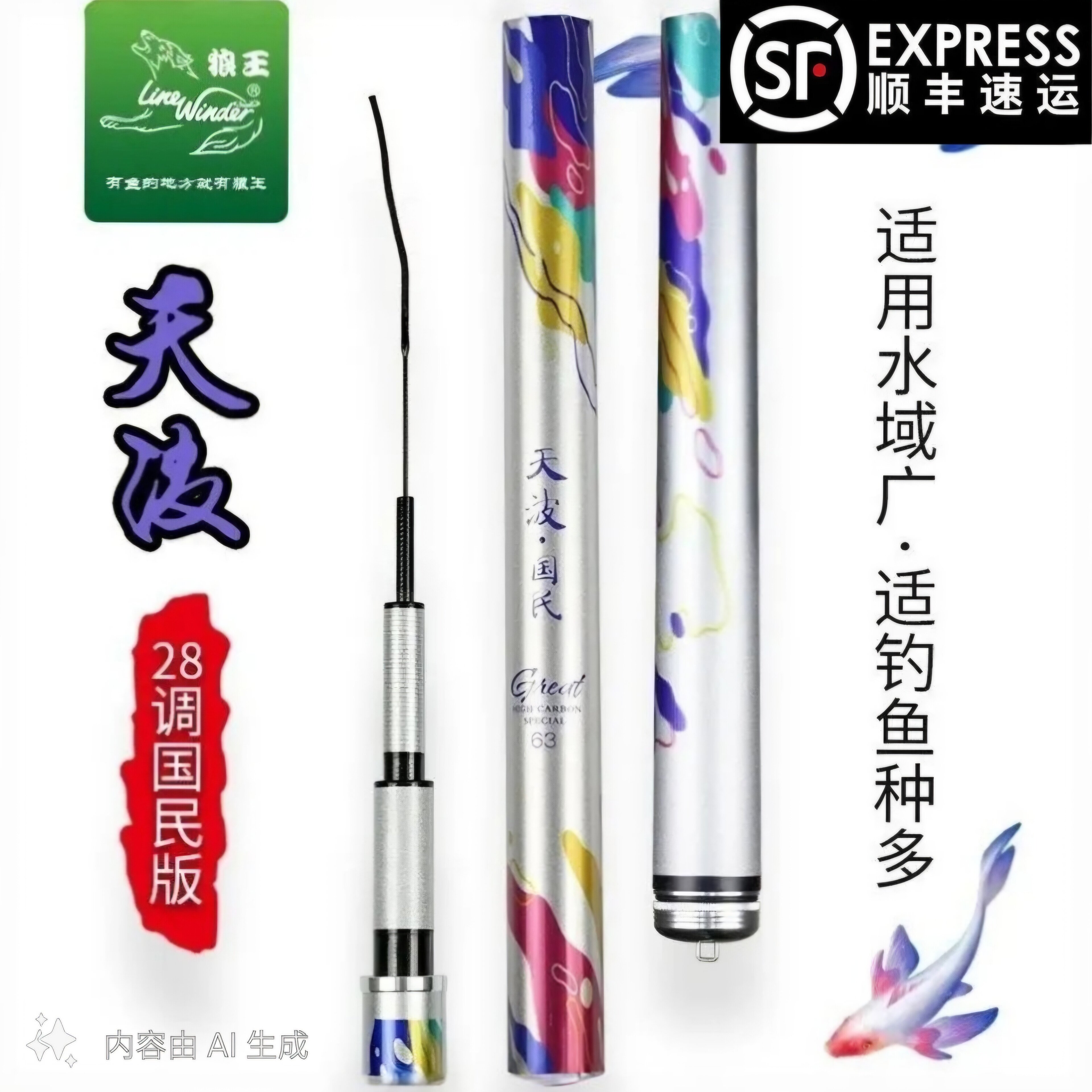 高碳素综合竿狼王超轻超硬
