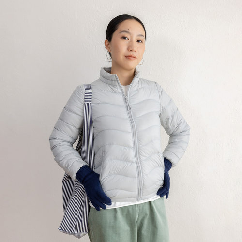 JENUNIQUE轻薄立领排骨羽绒服