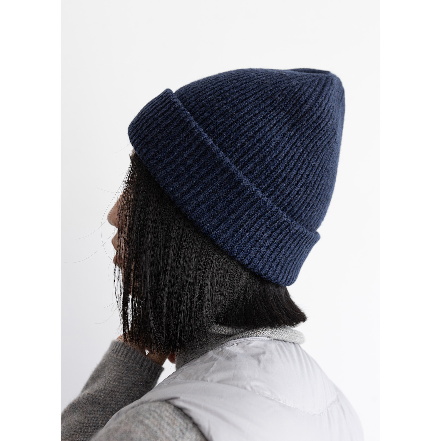 羊毛毛线帽JENUNIQUE宽松大头围