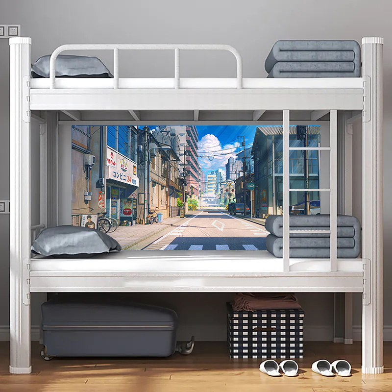 街道风景动漫海报墙贴