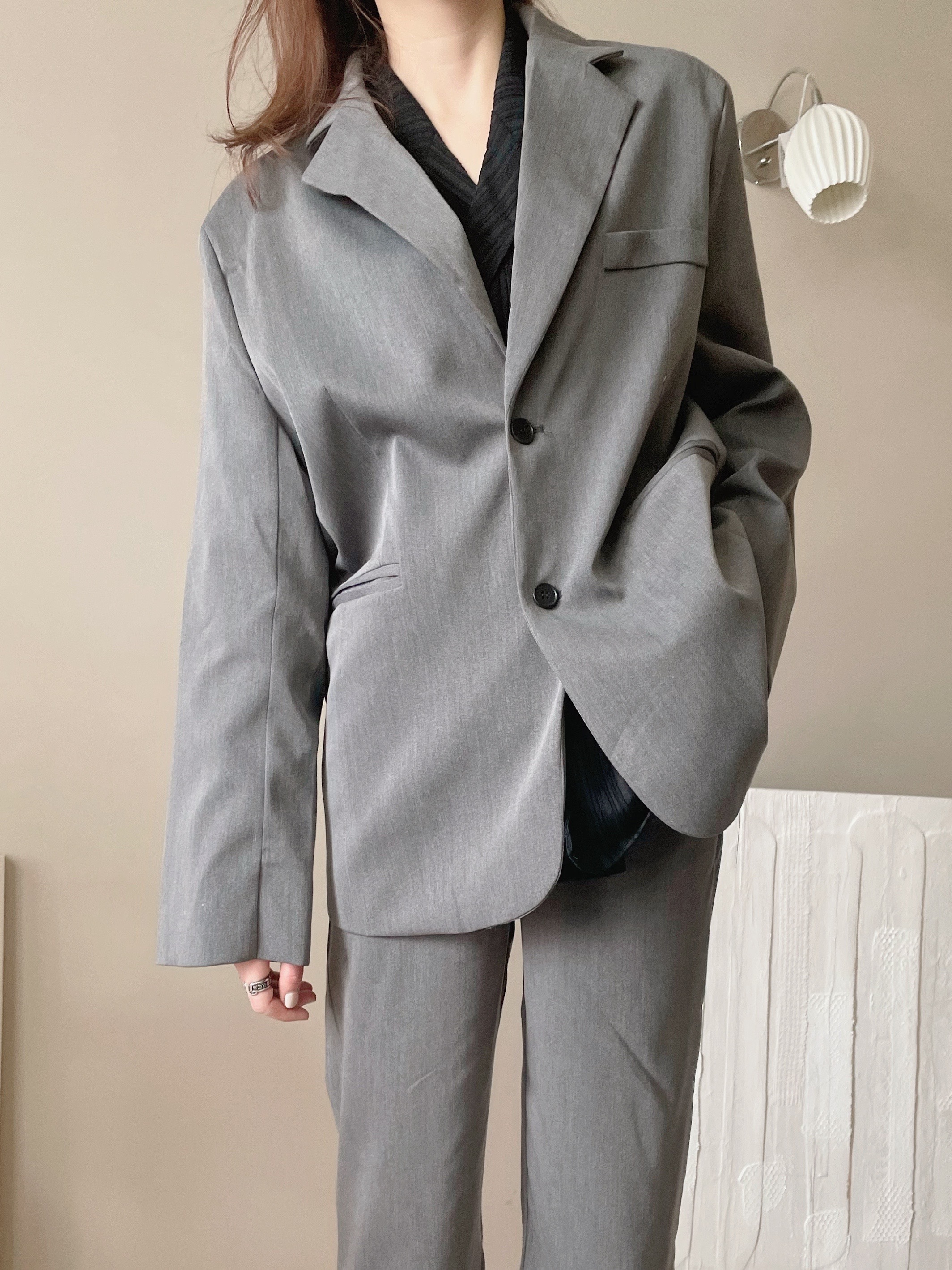 帅气中性休闲款式西装