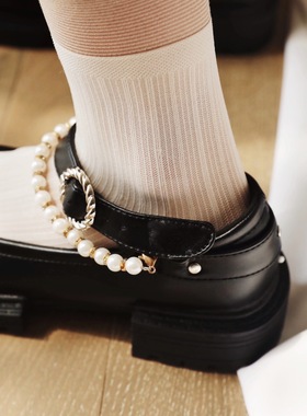 ANN and SAM少女感白色袜 浪漫冬日 精致从小细节做起