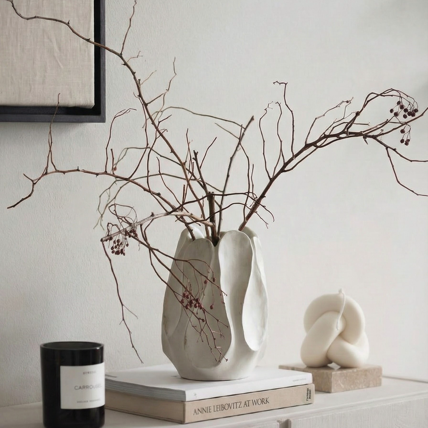 花瓶摆件客厅轻奢高级感陶瓷电视柜装饰入户玄关复古景德镇侘寂风,家居饰品,花瓶,淘宝优惠券,粉丝福利购,淘宝优惠卷