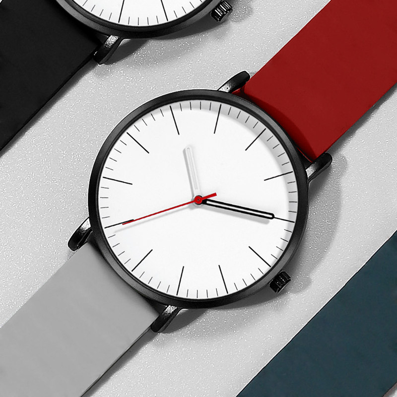 ORUIKES手表男学生女款初高中考试专用只看时间静音指针简约石英