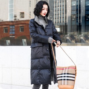 2026冬季双面穿羽绒服女中长款韩版显瘦两面穿白鸭绒过膝潮