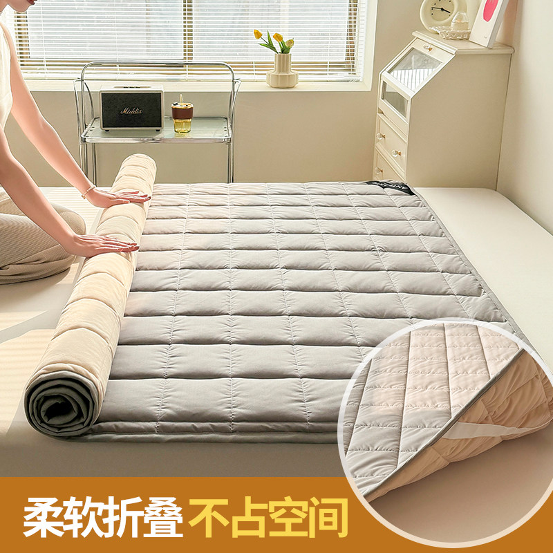 纯色牛奶绒褥子垫褥贴布绣垫褥贴身睡宿舍褥子可折叠垫被被被褥