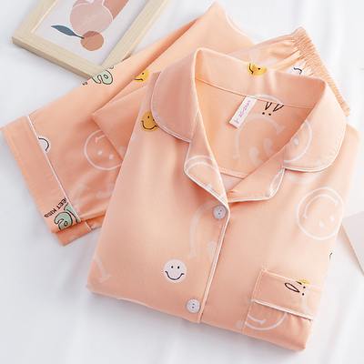 强力推荐！带胸垫睡衣女纯棉长袖