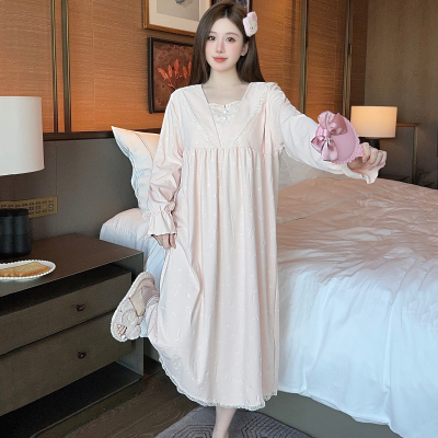 强力推荐！带胸垫睡裙女德绒