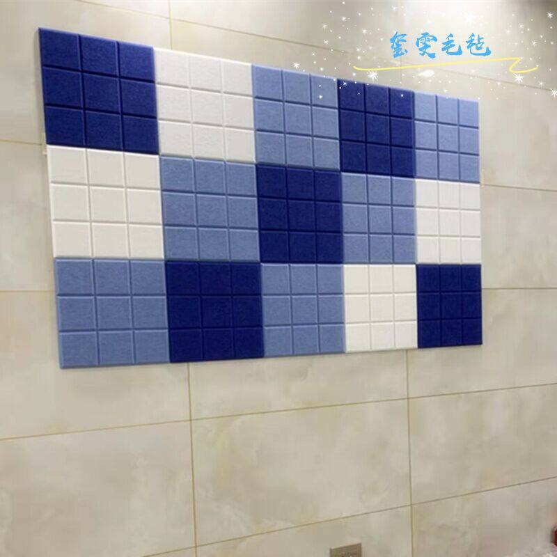 毛毡留言板北欧小方格照片墙贴幼儿园作品软木板墙展示板公告栏