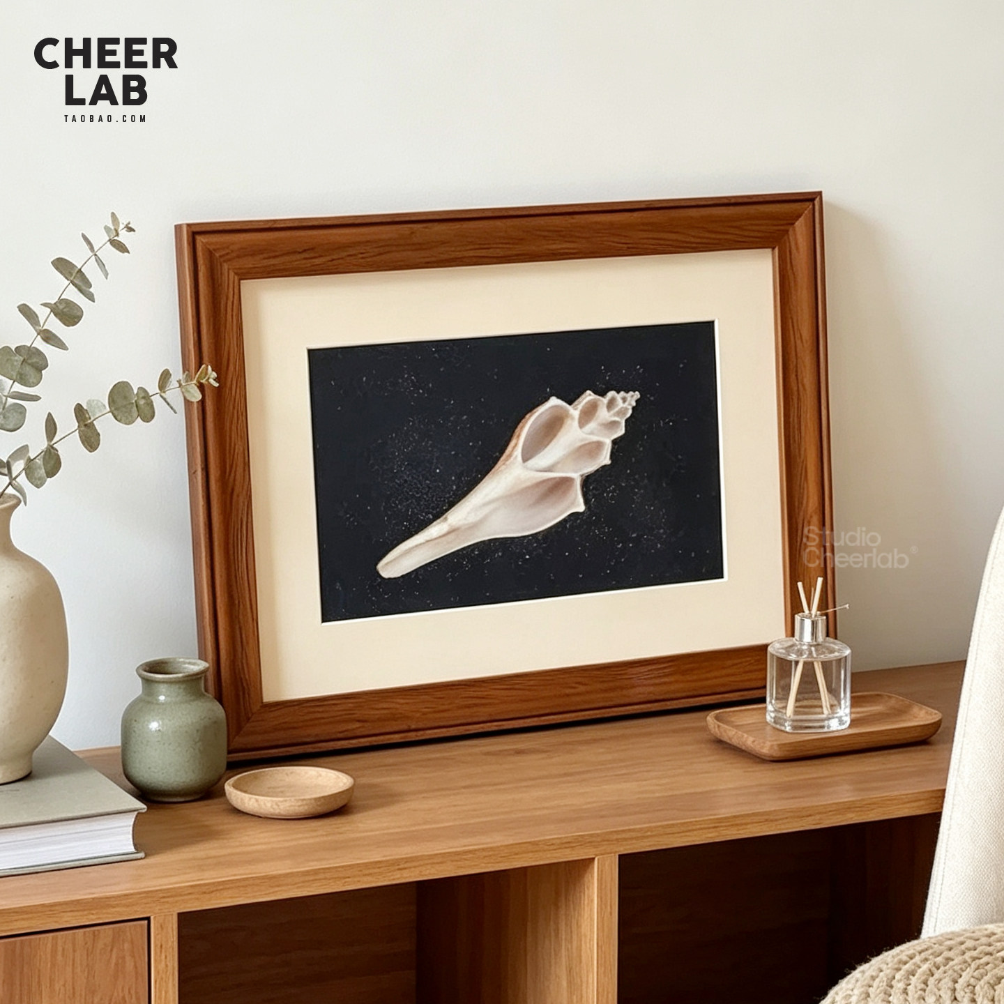 CHEERLAB星空海迹法式复古小众艺术高级感装饰画中古客厅玄关挂画