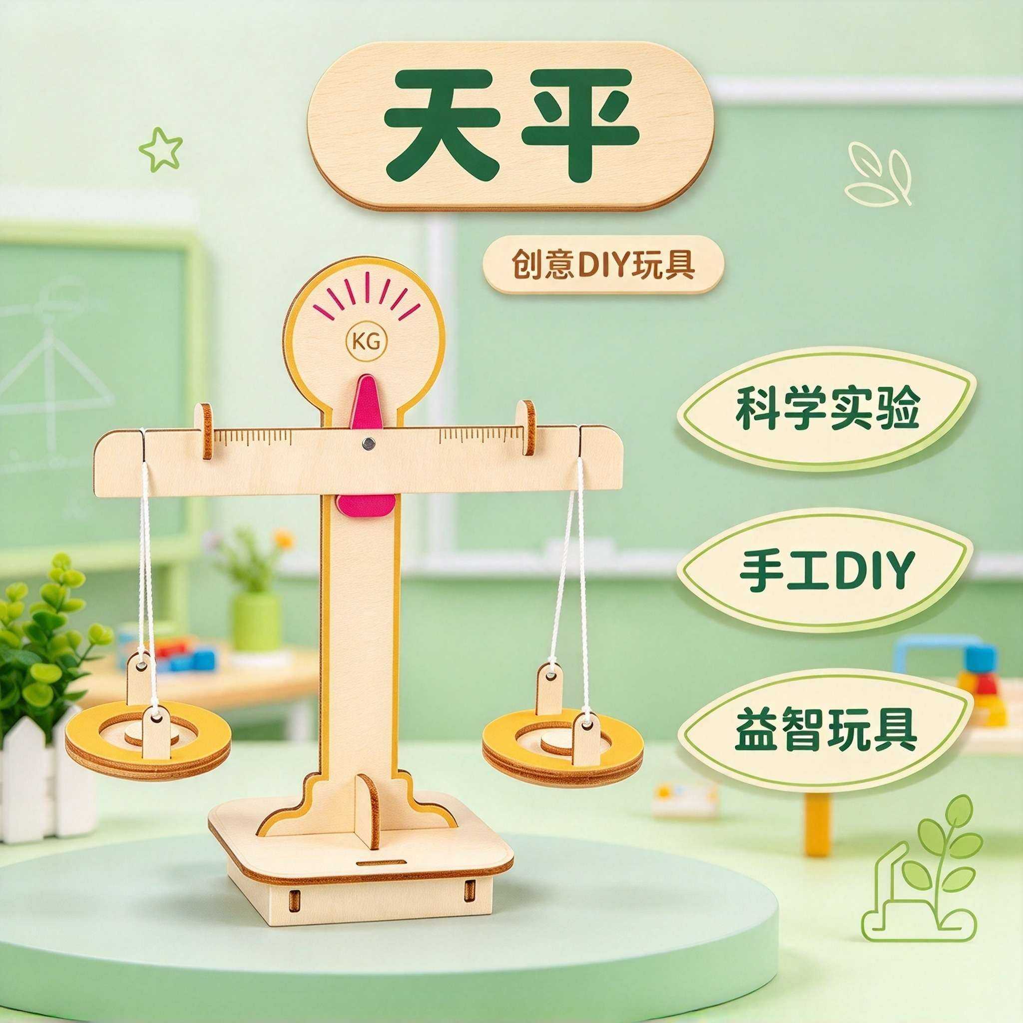 科技小制作STEAM天平秤称玩具