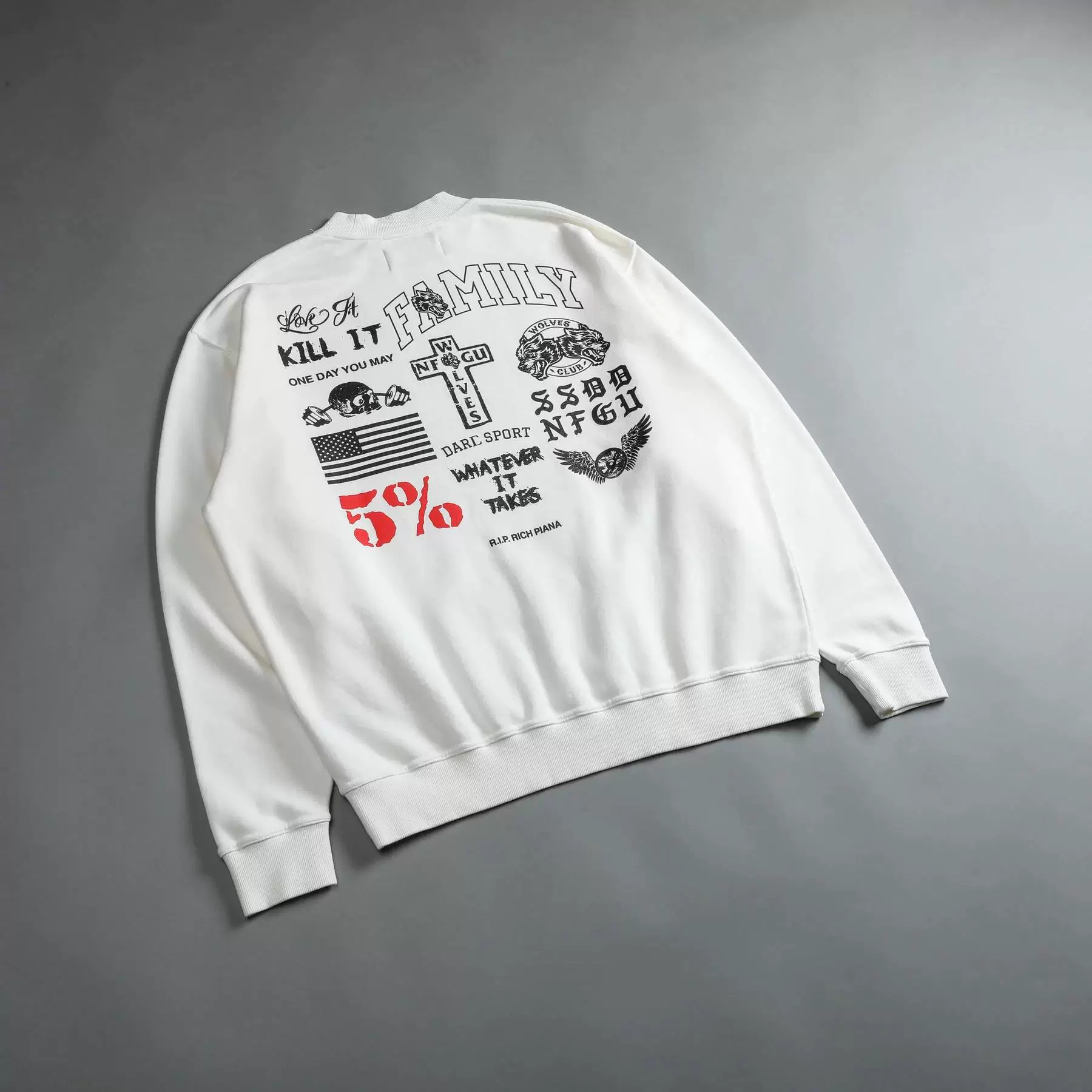Официальный сайт spot Darcsport Giant Big Big Big 5%Series Wolf Loose Round Large -Разогретые утепляющие толстовки