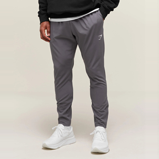 官网现货 GYMSHARK ARRIVAL WOVEN男拉链修身速干弹力运动裤九分