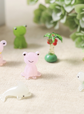 日式匠人mini手工手作青蛙微景观