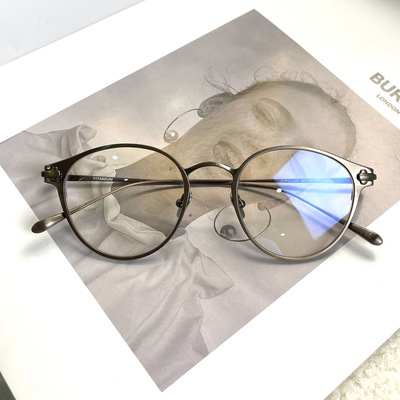 日本TAYLOR同款With Respect眼镜框架POLLUX纯钛男女近视度数镜片