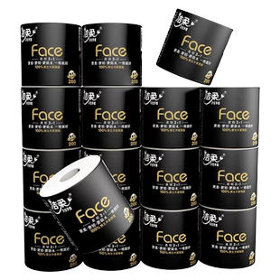 洁柔卷纸卫生纸纸巾face卷筒纸200g大卷装手纸加厚厕纸家用实惠
