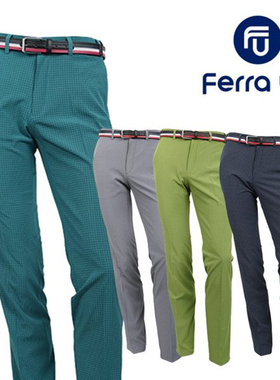 韩国直邮 男士格纹高尔夫球裤 春秋 高尔夫球服装男裤 绿色 DK843