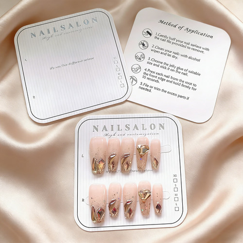 穿戴甲卡定制美甲背景展示卡底卡